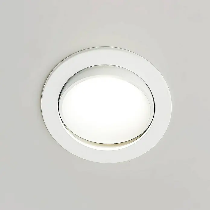 Arcchio Deckenstrahler Katerin - L x B x H: 10,3 x 10,3 x 7,5 cm, weiß / opal, weiß / opal