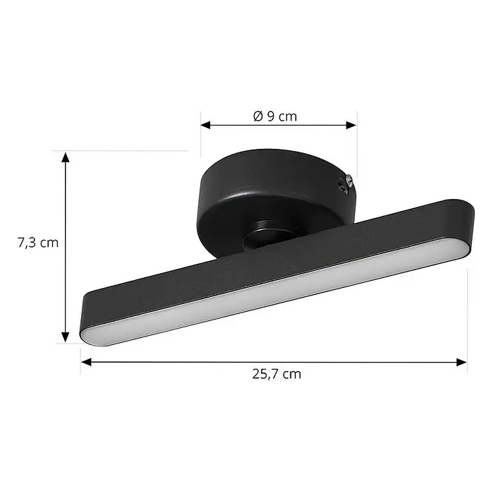Lindby Deckenstrahler Eldrin - schwarz, schwarz