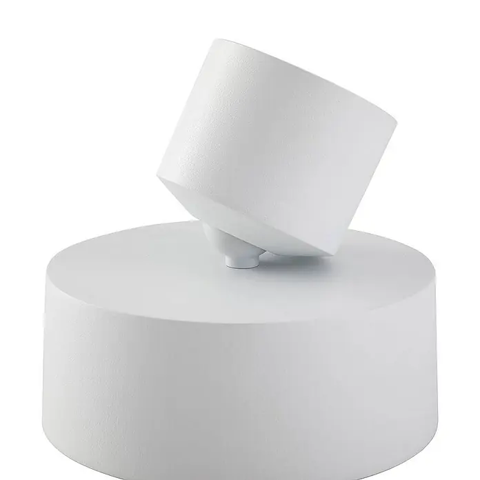 Lindby Deckenstrahler Nivoria - L x B x H: 14 x 14 x 12,5 cm, weiß / opal, weiß / opal