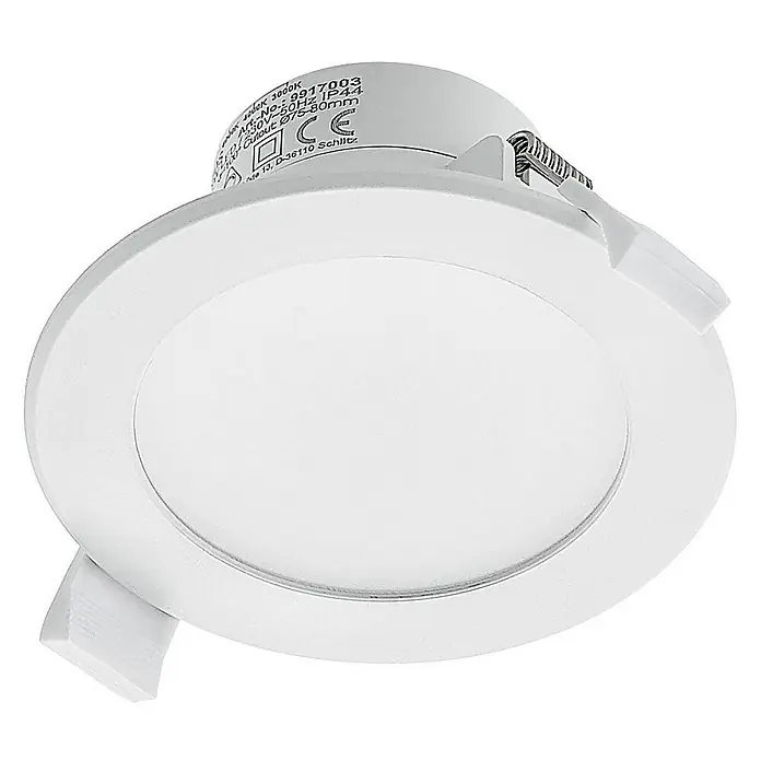 Prios Deckenstrahler Rida - weiß / opal, weiß / opal