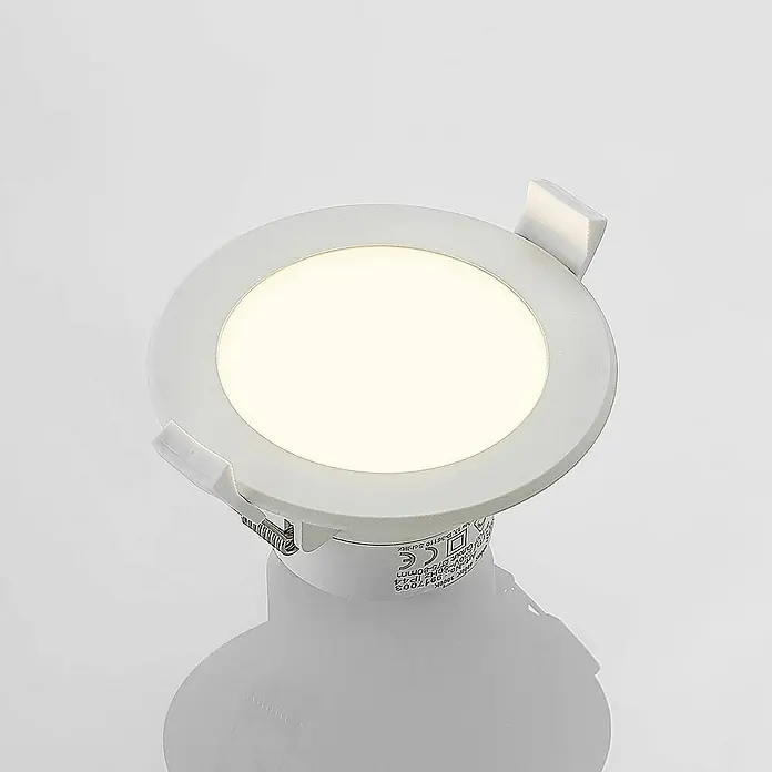 Prios Deckenstrahler Rida - weiß / opal, weiß / opal