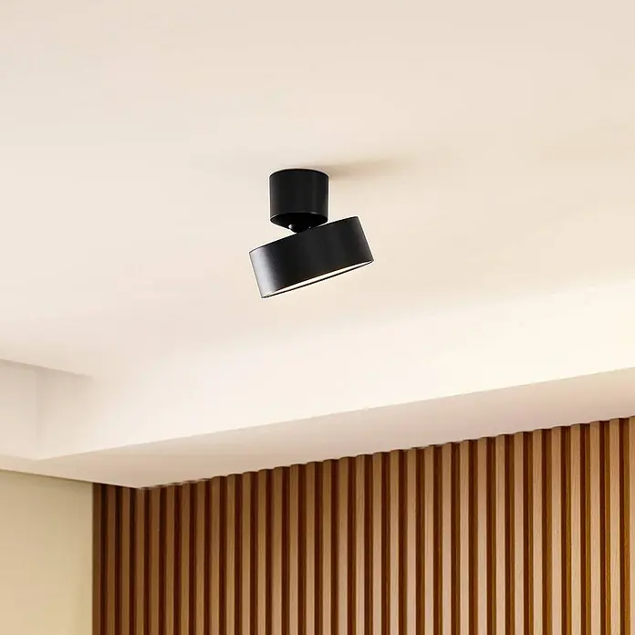 Lindby Deckenstrahler Nivoria - schwarz, schwarz
