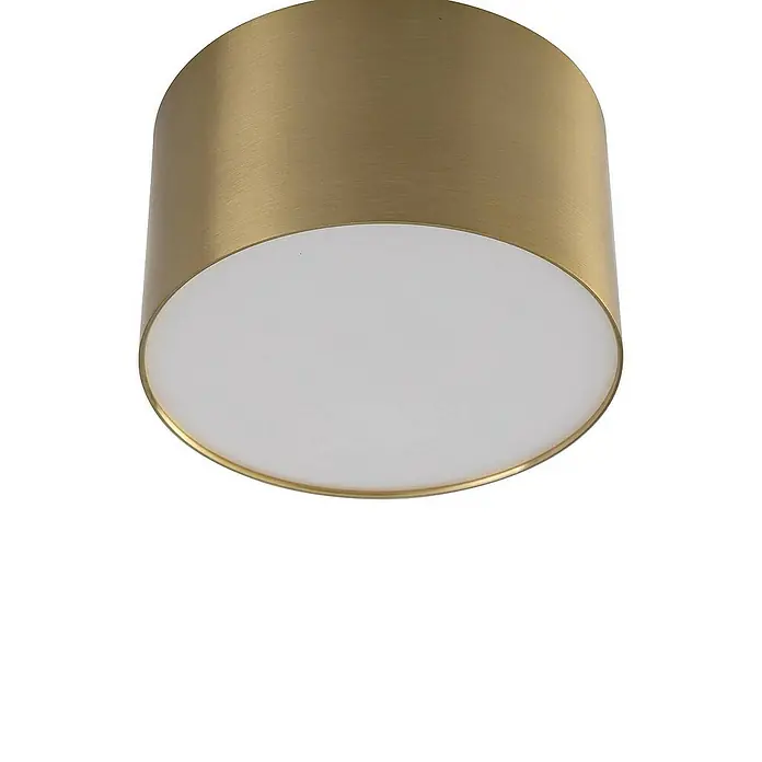 Lindby Deckenstrahler Nivoria - L x B x H: 11 x 11 x 6,5 cm, messing / gold