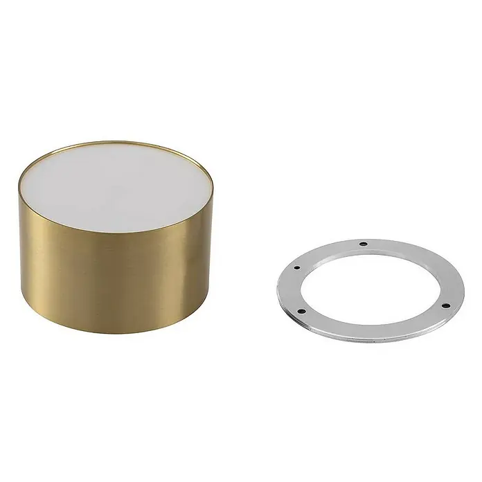 Lindby Deckenstrahler Nivoria - L x B x H: 11 x 11 x 6,5 cm, messing / gold