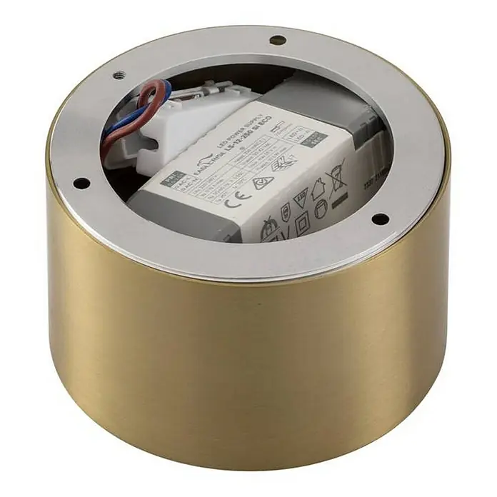 Lindby Deckenstrahler Nivoria - L x B x H: 11 x 11 x 6,5 cm, messing / gold