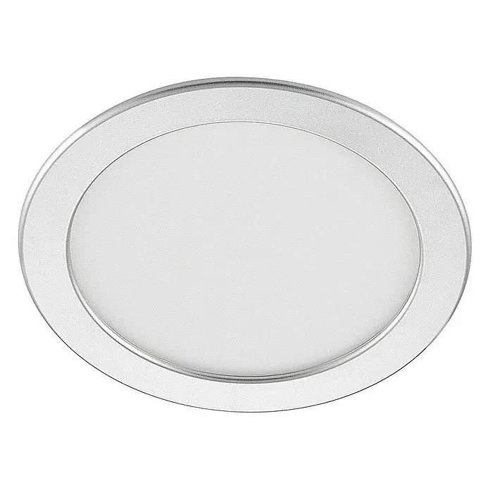 Prios Deckenstrahler Cadance - L x B x H: 22 x 22 x 3,2 cm, alu / grau / zink