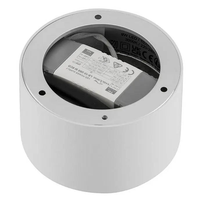 Lindby Deckenstrahler Nivoria - weiß / opal