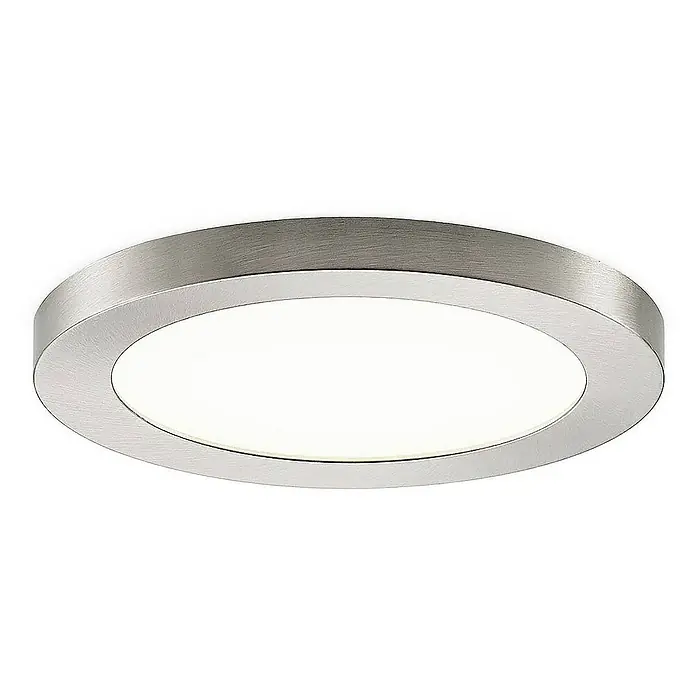 Prios Deckenleuchte Aureka - L x B x H: 22,5 x 22,5 x 1,9 cm, alu / grau / zink, alu / grau / zink