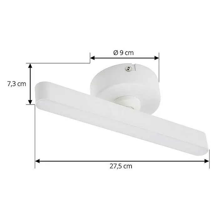 Lindby Deckenstrahler Eldrin - weiß / opal, weiß / opal