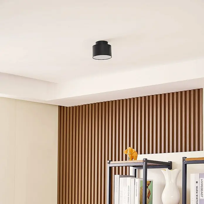 Lindby Deckenstrahler Nivoria - L x B x H: 11 x 11 x 8,8 cm, schwarz