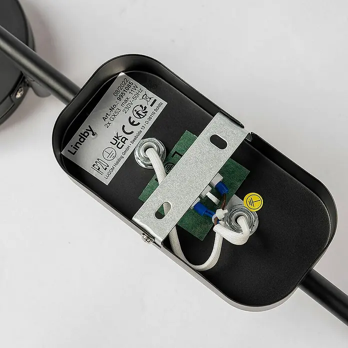 Lindby Deckenstrahler Neros - schwarz, schwarz, 2GX53