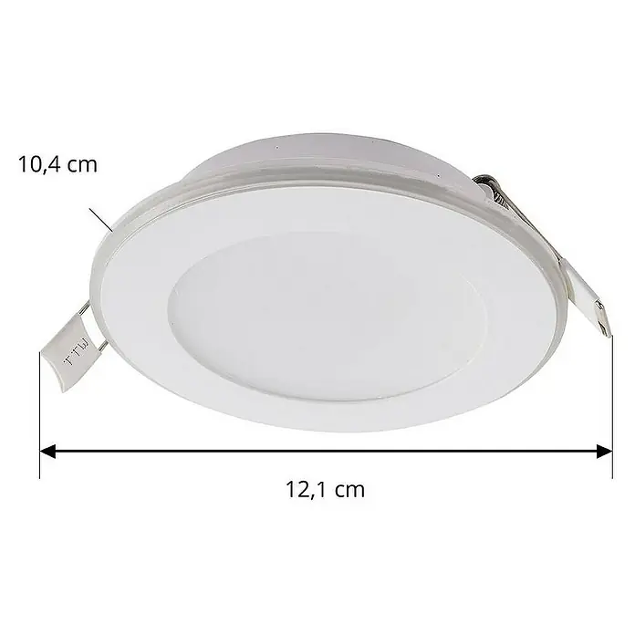 Lindby Einbauleuchte Toka - weiß / opal