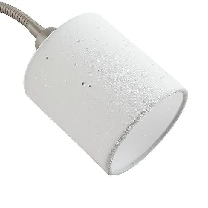 Lindby LED-Leseleuchte Jaileen - Höhe: 170 cm, alu / grau / zink, weiß / opal