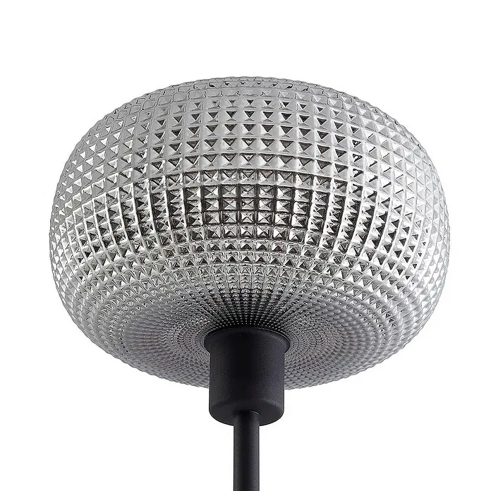 Lindby LED-Leseleuchte Aliette - Höhe: 180 cm, schwarz, alu / grau / zink