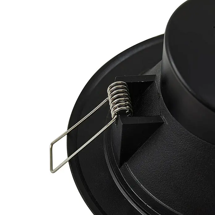 Prios Einbauleuchte - Ø x H: 14,5 x 6,1 cm, schwarz