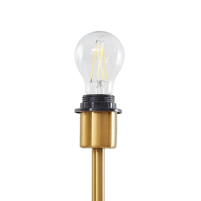 Lindby LED-Leseleuchte Aliette - Höhe: 180 cm, messing / gold, creme / amber