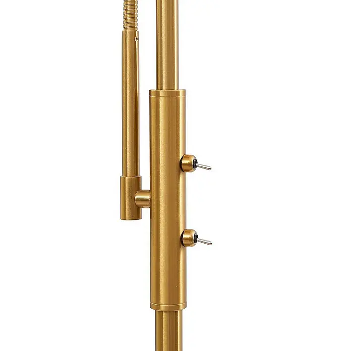 Lindby LED-Leseleuchte Aliette - Höhe: 180 cm, messing / gold, creme / amber