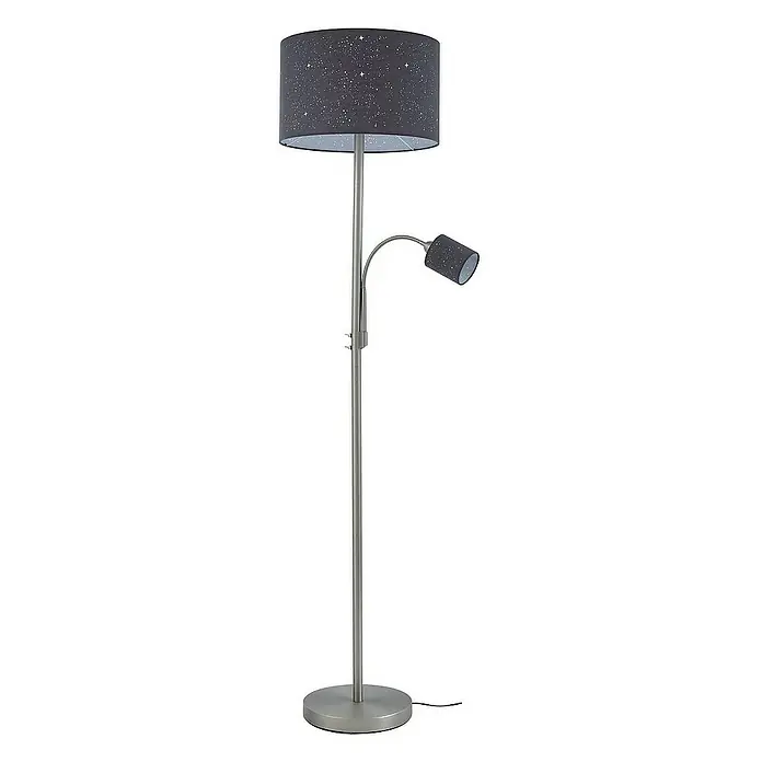 Lindby Stehleuchte Jaileen - Höhe: 170 cm, alu / grau / zink, alu / grau / zink, E27