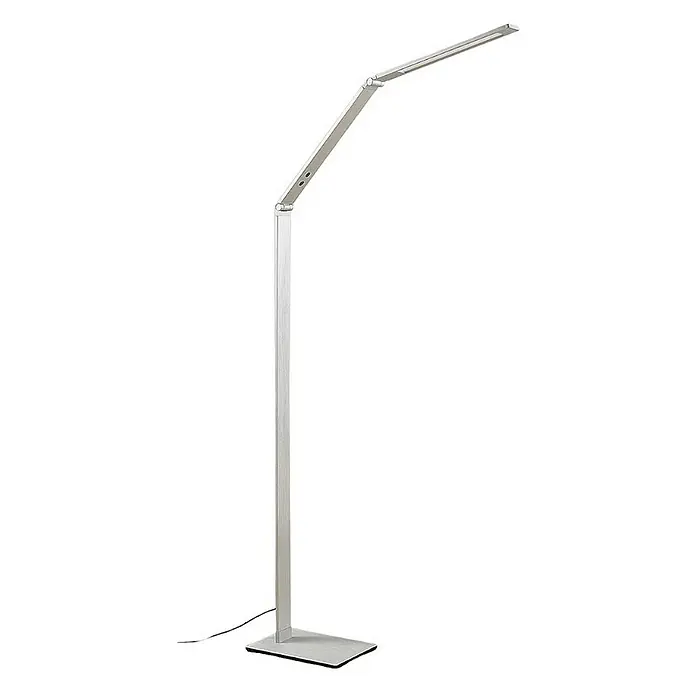 Lucande Stehleuchte Nicano - alu / grau / zink, alu / grau / zink