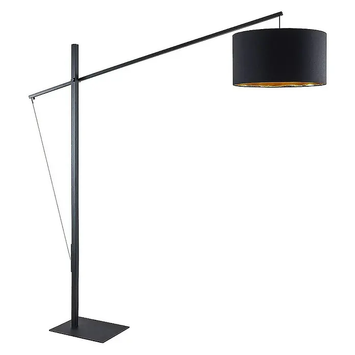 Arcchio Stehleuchte Mossa - Höhe: 200,8 cm, schwarz, schwarz, E27