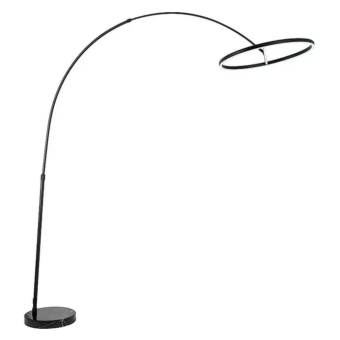 Lucande Stehleuchte Virvera - schwarz, schwarz