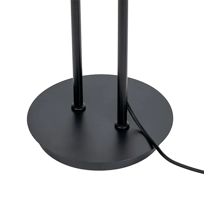 Lucande Stehleuchte Linnard - Höhe: 139 cm, schwarz, E27