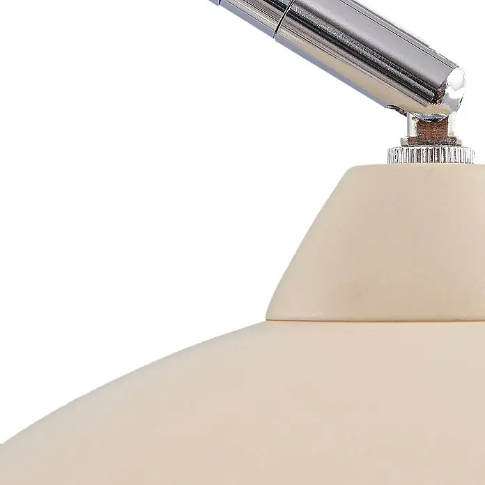 Lindby Stehleuchte Tonka - Höhe: 180 cm, creme / amber, creme / amber, E27
