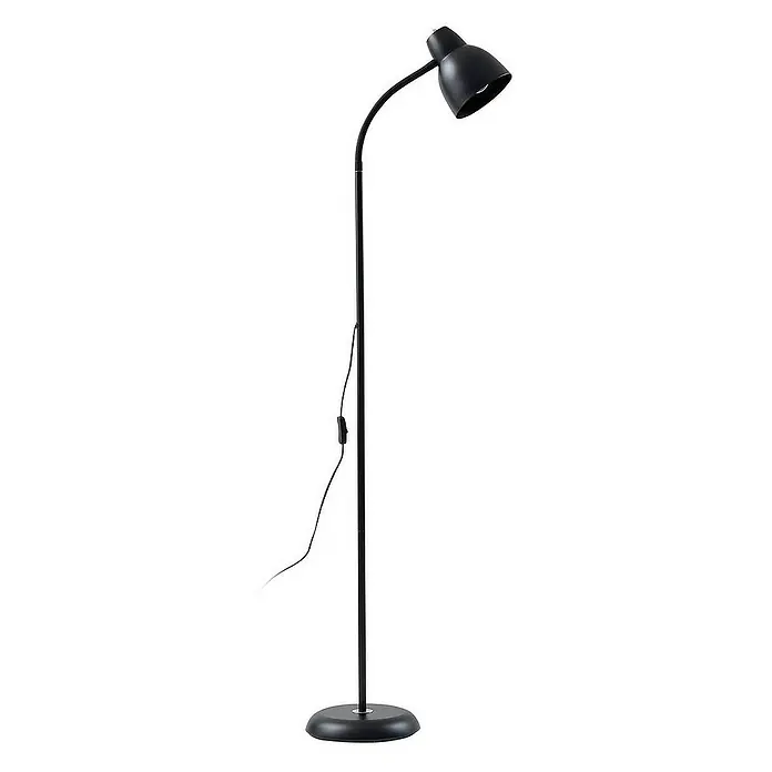 Lindby Stehleuchte Tebbi - Höhe: 150 cm, schwarz, schwarz, E27