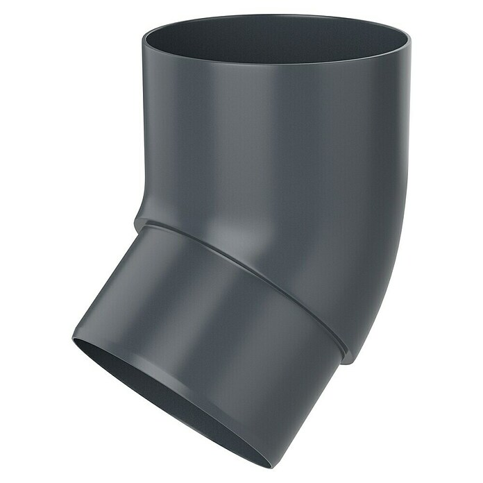 FunkeGruppe Fallrohrbogen (Nennweite: 50 mm, Winkel: 45°, Kunststoff, Anthrazit)