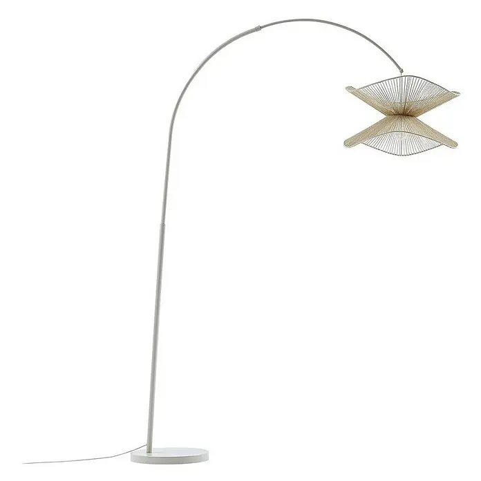 Lindby Stehleuchte Valdorin - Höhe: 195 cm, creme / amber, creme / amber, E27