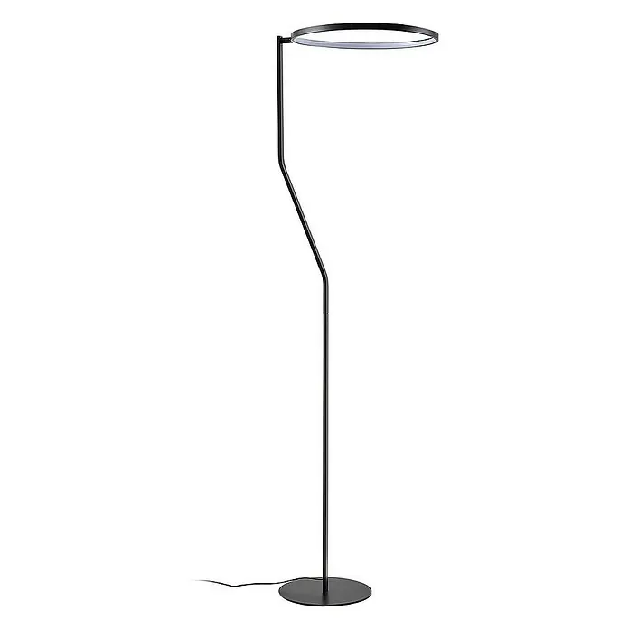 Lindby Stehleuchte Rayon - Höhe: 150,3 cm, schwarz, schwarz