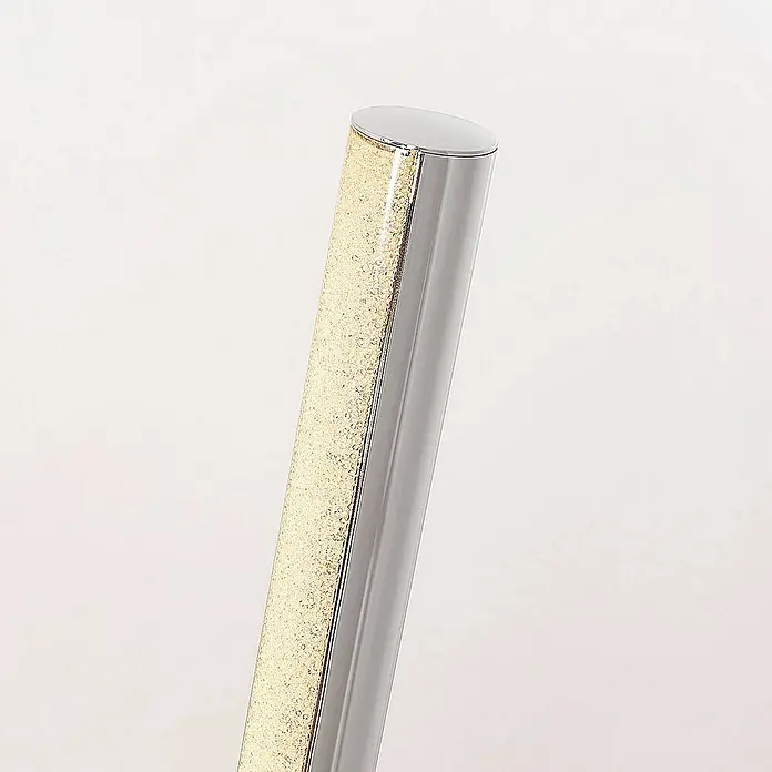 Lindby Stehleuchte Hadis - Höhe: 120 cm, chrom / silber, weiß / opal