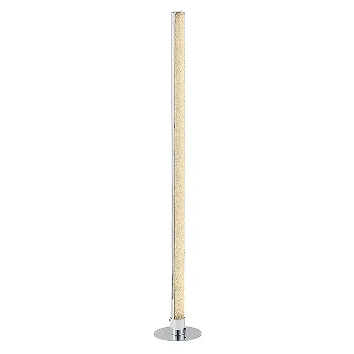Lindby Stehleuchte Hadis - Höhe: 120 cm, chrom / silber, weiß / opal