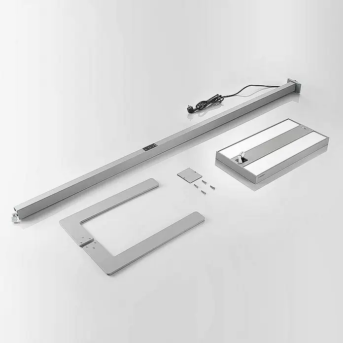 Arcchio Stehleuchte Logan Ultra - Höhe: 198,6 cm, alu / grau / zink, alu / grau / zink
