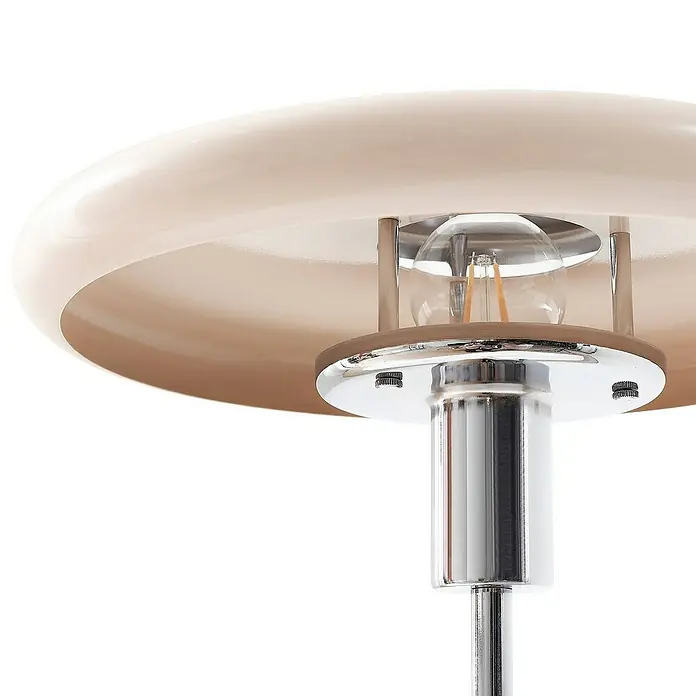 Lindby Stehleuchte Branford - creme / amber, creme / amber, E27