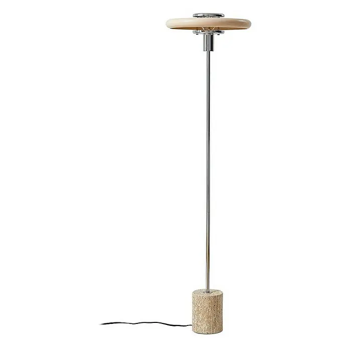 Lindby Stehleuchte Branford - creme / amber, creme / amber, E27