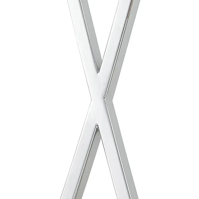 Lucande Stehleuchte Evaine - Höhe: 157 cm, chrom / silber, weiß / opal, E27