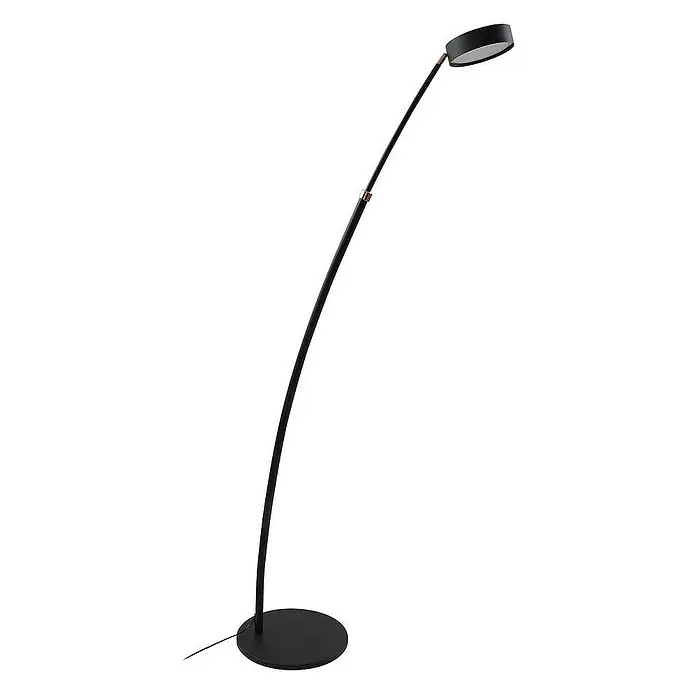 Lucande Stehleuchte Boga - schwarz, schwarz