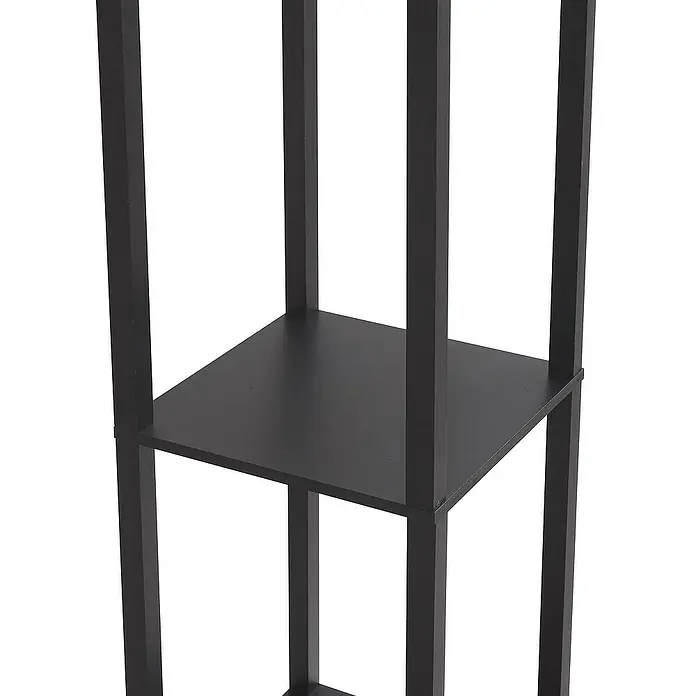Lindby Stehleuchte Birta - schwarz, schwarz, E27