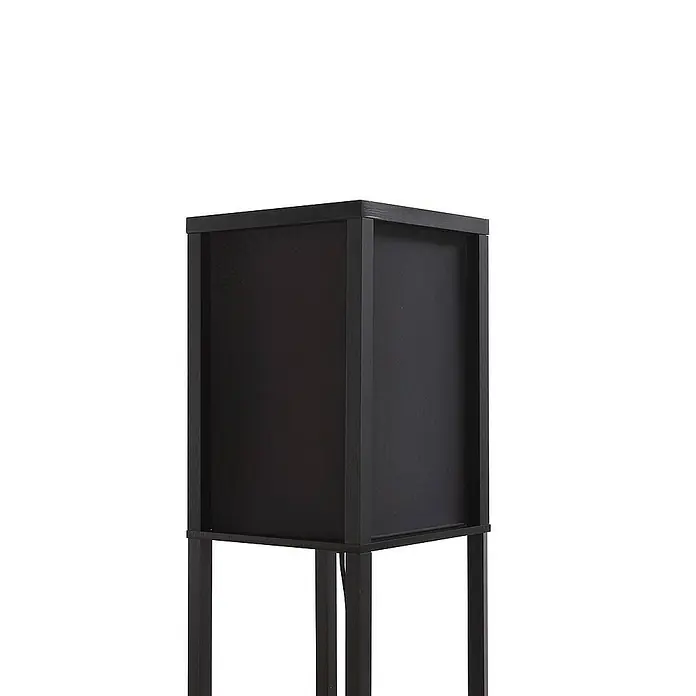 Lindby Stehleuchte Birta - schwarz, schwarz, E27