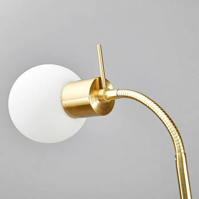 Lindby Stehleuchte Elaina - messing / gold, E14