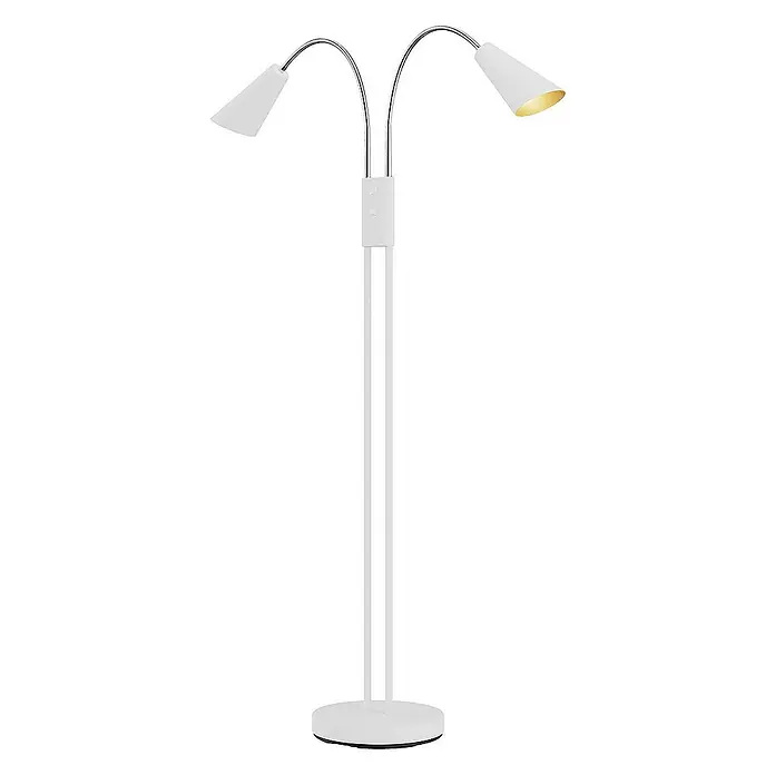 Lucande Stehleuchte Medira - weiß / opal, weiß / opal, GU10