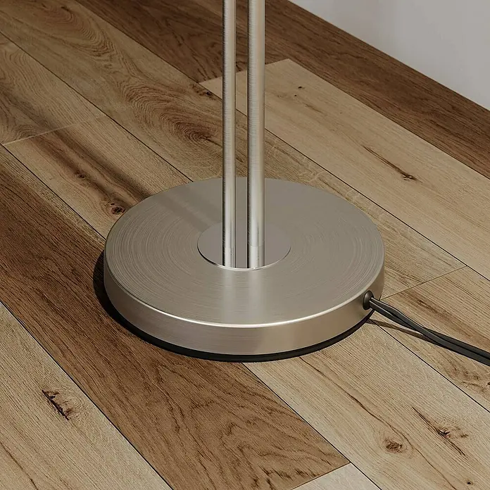 Lindby Stehleuchte Nantwin - alu / grau / zink, alu / grau / zink, E27