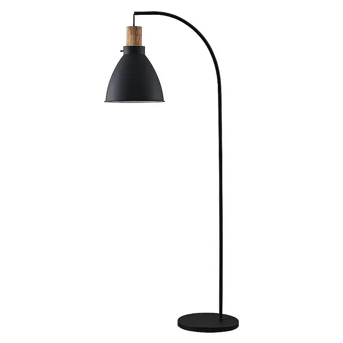 Lindby Stehleuchte Trebale - Höhe: 154 cm, schwarz, schwarz, E27