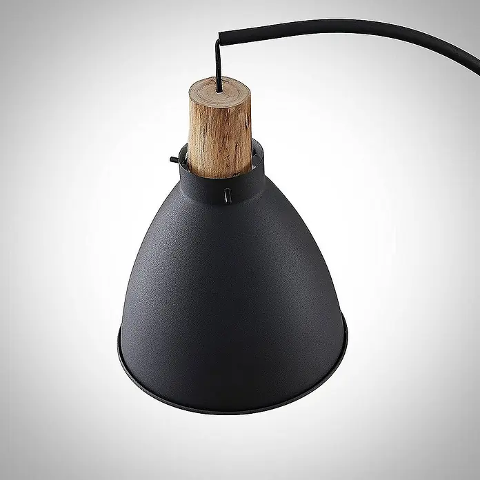Lindby Stehleuchte Trebale - Höhe: 154 cm, schwarz, schwarz, E27
