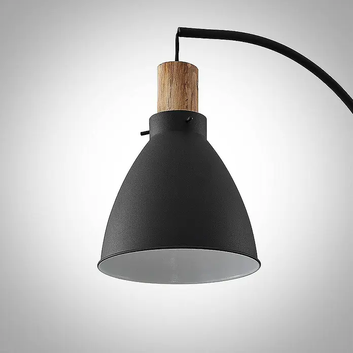 Lindby Stehleuchte Trebale - Höhe: 154 cm, schwarz, schwarz, E27