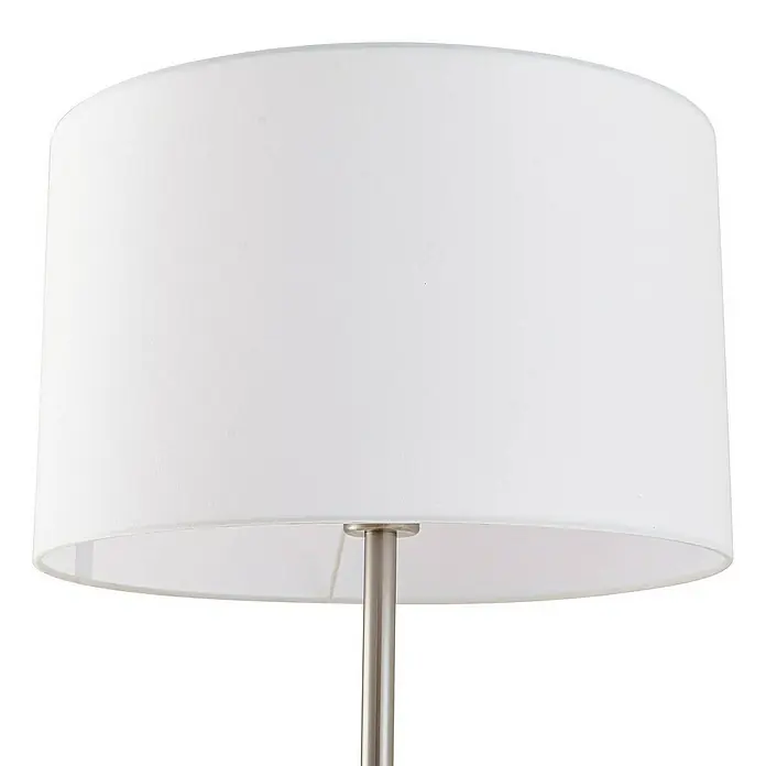 Lindby Stehleuchte Aovan - Höhe: 170 cm, alu / grau / zink, creme / amber, E27