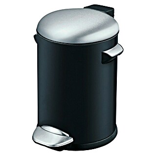 Pedaalemmer Estelle (3 l, Roestvrij staal, Zwart)