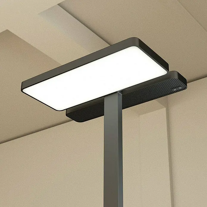 Arcchio Stehleuchte Aila - schwarz, schwarz
