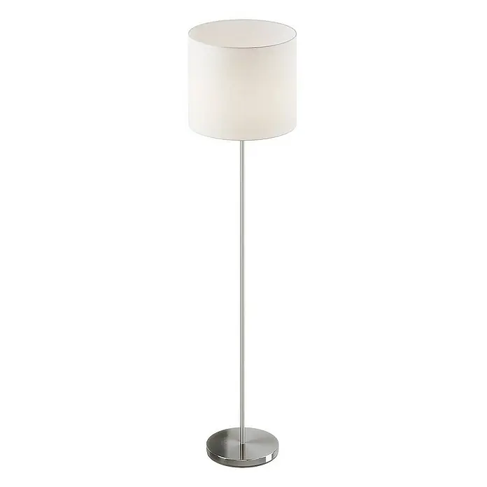 Lindby Stehleuchte Everly - alu / grau / zink, weiß / opal, E27